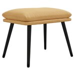 vidaXL Repose-pied Crème 45x30x35 cm Tissu microfibre