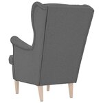 vidaXL Fauteuil gris foncé 74x84x100 cm tissu