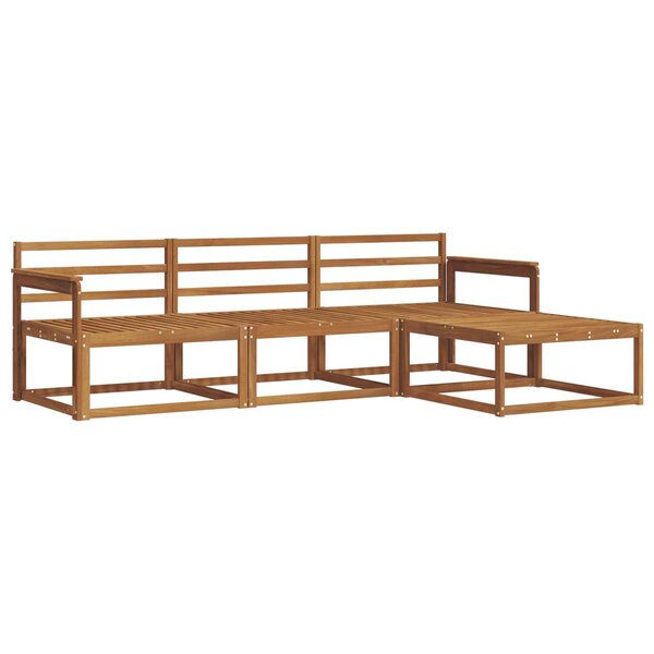 vidaXL Ensemble de canapés d'extérieur 4 pc Naturel