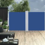 vidaXL Auvent latéral rétractable Bleu 120 x 600 cm