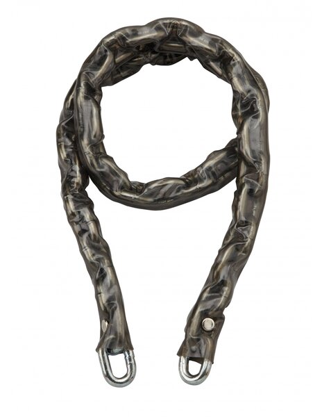 THIRARD - Chaîne acier cémenté zingué Loops  vélo  barrières  Ø 8mm  1.2m  gaine PVC - THIRARD