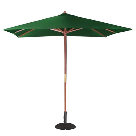 Parasol de terrasse carré professionnel à poulie de 2 5 m vert - bolero -  - polyester2730 2500