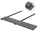vidaXL Panneaux de terrasse avec accessoires WPC 10 m² 2 2 m Gris