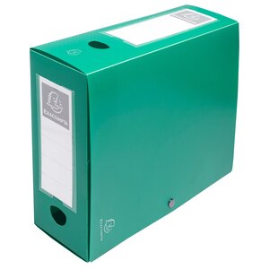 Boite De Classement À Pression Dos 100mm Polypropylène 7/10e Opaque - A4 - Vert - X 10 - Exacompta