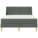 vidaXL Cadre de lit avec matelas avec tête de lit Polyester