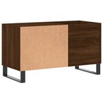 vidaXL Armoire à disques chêne marron 85x38x48 cm bois d'ingénierie