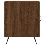 vidaXL Tables de chevet 2Pièces chêne marron 40x40x50cm bois d'ingénierie