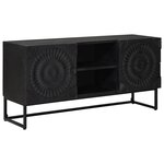 vidaXL Meuble TV Noir 105 x 30 x 54 cm