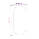 vidaXL Miroir mural Doré 100x45 cm Ovale