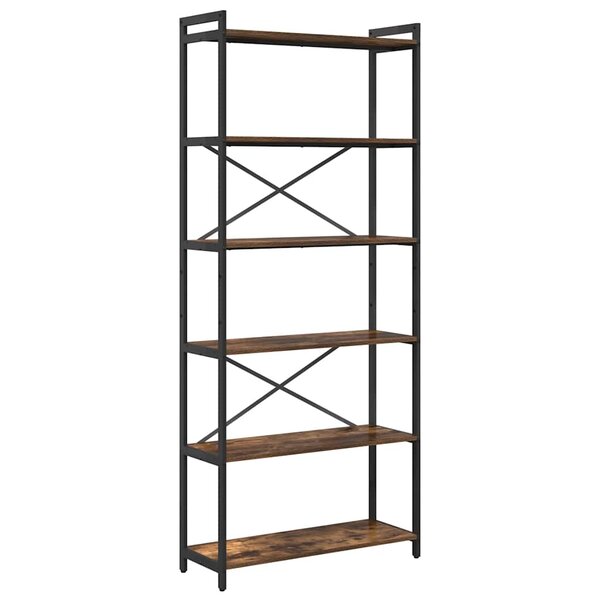 vidaXL Étagère Chêne fumé 40 x 30 x 85 cm Bois d'ingénierie