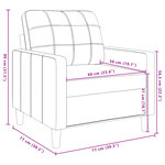 vidaXL Fauteuil Rose 60 cm Velours