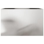 vidaXL Jardinière argenté 62x40x39 cm acier inoxydable