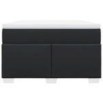 vidaXL Sommier à lattes de lit matelas Noir 120x200 cm Similicuir