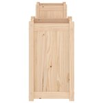 vidaXL Banc avec jardinières 180x36x63 cm bois massif de pin