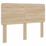 vidaXL Cadre de lit Chêne Sonoma 140 x 200 cm Bois d'ingénierie