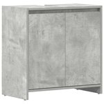 vidaXL Armoire de salle de bain Gris béton 60x33x61 cm Bois ingénierie