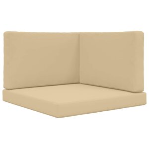 vidaXL Coussin de canapé d'extérieur Polyester Beige 80 x 80 cm