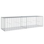 vidaXL Panier gabion avec couvercle 200x50x50 cm fer galvanisé