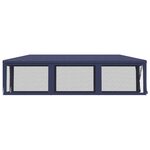 vidaXL Tente de fête avec 8 parois latérales en maille Bleu 3x9 m PEHD