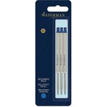 Lot de 3 Recharges pour stylo bille Waterman  pointe moyenne bleue WATERMAN