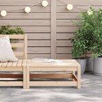 vidaXL Repose-pied de jardin 70x70x30 cm bois de pin massif