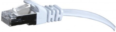 Câble/Cordon réseau RJ45 Plat Catégorie 6 STP (U/FTP) Droit 2m (Blanc)