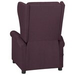 vidaXL Fauteuil de massage Violet Tissu