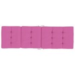 vidaXL Coussins de chaise longue lot de 2 rose tissu oxford