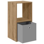 vidaXL Table de chevet avec tiroir Chêne artisanal 35 x 32 x 68 5 cm