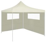 vidaXL Paroi latérale de belvédère avec fenêtres 6x2 m Crème