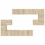 vidaXL Ensemble de meubles TV 10 Pièces Chêne sonoma Bois d'ingénierie