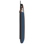 vidaXL Tête de lit suspendue Avec lumière LED Bleu PU antique