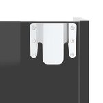 vidaXL Armoires à chaussures murales 4 Pièces gris brillant 60x18x60 cm