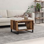 vidaXL Table basse Bois ancien 60 x 50 x 40 cm Bois d'ingénierie