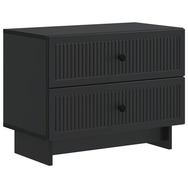 vidaXL Cabinet de chevet Noir 62 x 34 5 x 47 5 cm Bois d'ingénierie