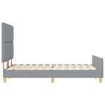 vidaXL Cadre de lit Gris clair 140x200 cm en tissu