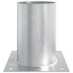 vidaXL Ancre ronde au sol 12 Pièces Argenté 15 x 15 x 15 cm métal