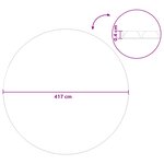 vidaXL Couverture de piscine solaire de haute qualité Ø 417 cm 200 μm
