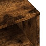vidaXL Table de chevet Chêne fumé 40x30x30 cm Bois d'ingénierie