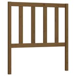 vidaXL Tête de lit Marron miel 106x4x100 cm Bois massif de pin