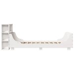vidaXL Cadre de lit sans matelas blanc 90x200 cm bois de pin massif
