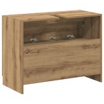 vidaXL Meuble sous lavabo en chêne artisanal 78x37x59 cm en bois reconstitué
