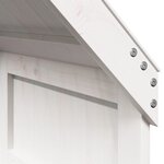vidaXL Lit haut sans matelas blanc 80x200 cm bois de pin massif