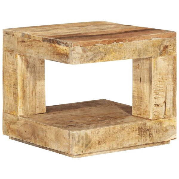 vidaXL Table basse 45x45x40 cm Bois de manguier massif