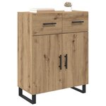 vidaXL Buffet Chêne artisanal 69 5 x 34 x 90 cm Bois d'ingénierie