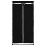 vidaXL 2 Pièces Garde-robes Noir 75x50x160 cm