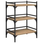 vidaXL Chariot de cuisine Chêne artisanal 50 x 35 x 75 5 cm