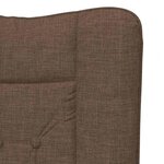 vidaXL fauteuil Marron 63 x 67 x 94 cm Tissu et contreplaqué