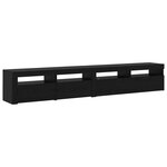 vidaXL Meuble TV 2 Pièces Chêne noir 240 x 35 x 40 cm Bois d'ingénierie