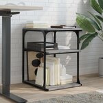 vidaXL Support d'imprimante à 3 niveaux sonoma gris 43x48x64 cm
